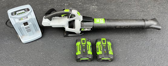 Ego Cordless 56V Power Blower With 2 Batteries And Charger Included