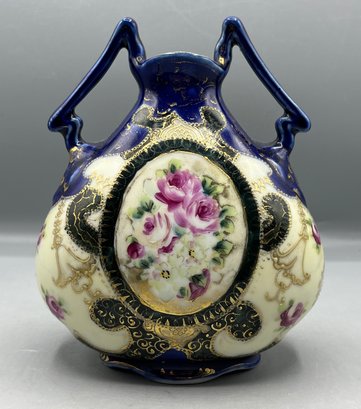Nippon Hand Painted Porcelain Bud Vase - Made In Japan