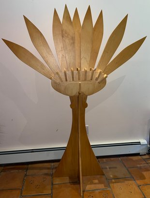 Custom Made Wooden Abstract Turkey, 6ft Tall