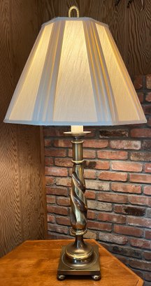 Brass Candlestick Style Table Lamp
