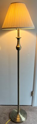 Metal Brass-tone 3-way Setting Floor Lamp