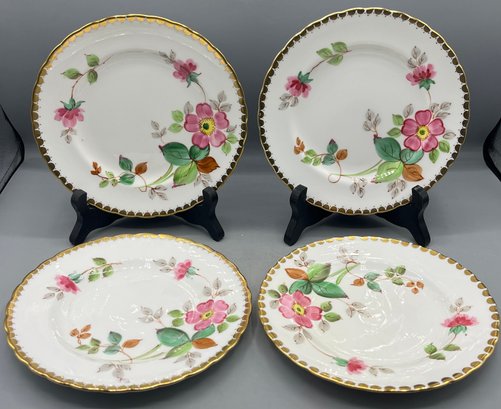 Tuscan Fine English Bone China Floral Pattern Plate Set - 6 Total - Made In England