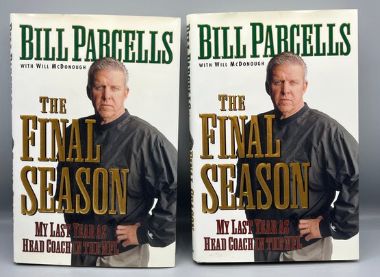 Bill Parcell Autographed Books - 2 Total - The Final Season