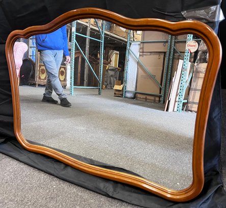 Large Wall Mirror With Wood Frame