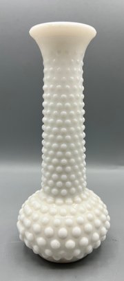 E.O Brody Co. Hobnail Milk Glass Bud Vase