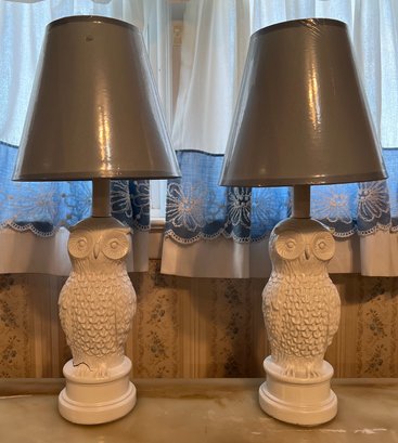 Evolution Lighting Owl Table Lamps - 2 Piece Lot