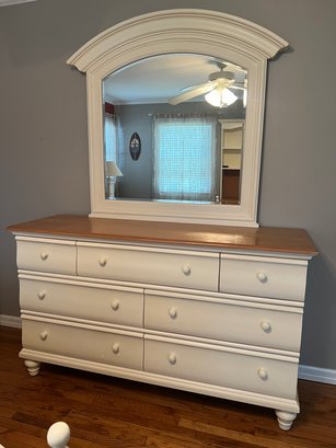 Impressions By Thomasville Country Style Dresser With Attached Mirror