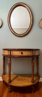 Stein World Furniture Hand Painted Entry Table And Mirror