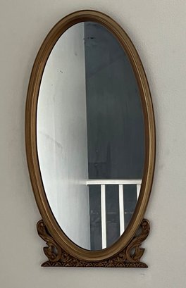 Nurre Mirror Vintage Oval Wooden Framed Mirror