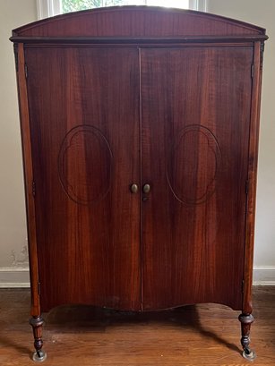 Antique Art Deco Style Wardrobe Cabinet