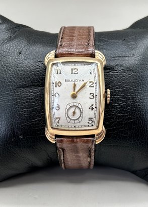 Bulova Art Deco Design, 1930s Rectangular Wrist Watch