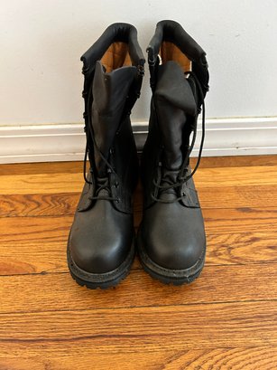 Vibram Mens Combat Motorcycle Boots Color Black Size 9