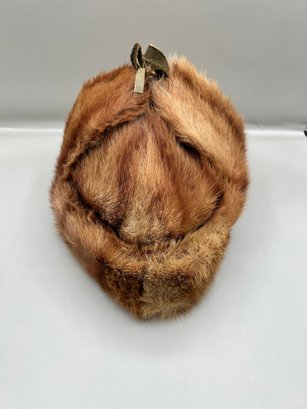 Faux Fur Trapper Hat With Ear Flaps
