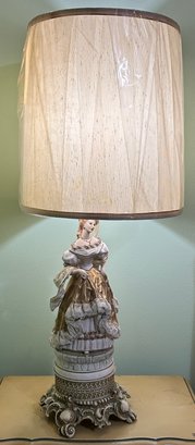 Vintage Porcelain Figural Lamp