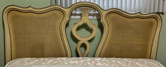 French Provincial Full Sized Caned Headboard