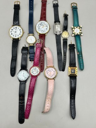 Eternity, Enchanter, Caravalle, Lucida And More Costume Watches, 10 Piece Lot