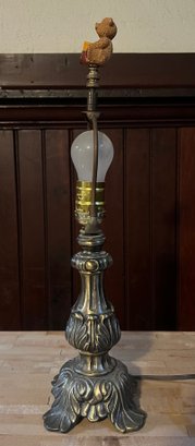 Boudoir Fleur-De-Lis Metal Table Lamp
