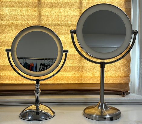Magnifying Vanity Mirrors - 2 Pieces