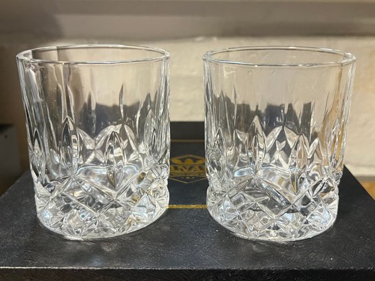 Kanars Crystal Whiskey Glasses In Box - 4 Glasses