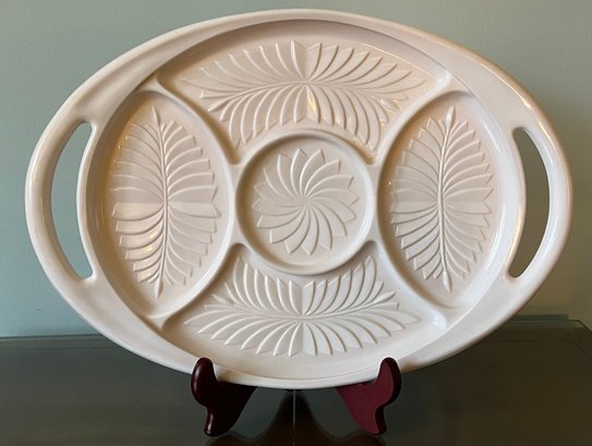 Jeannette Glass Divided Platter Dish