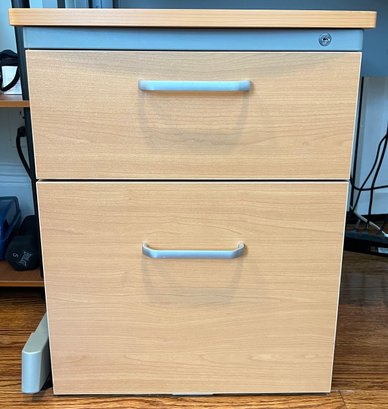 Two Drawer Filing Cabinet With Key