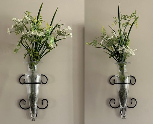 Danya B. Wall Mounted Floral Sconces - 2 Pieces