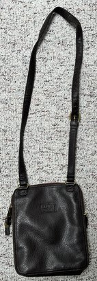 Relic Black Pebble Leather Wallet Shoulder Bag