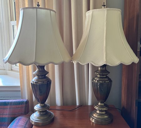 Stiffel Brass Table Lamps - 2 Pieces