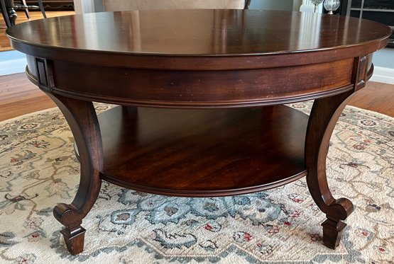 Magnussen Home Winslet Wood Round Coffee Table
