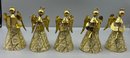 Decorative Paper Holiday Angel Figurines - 5 Total