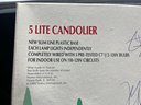 Noma Plastic 5-lite Electric Candolier - Box Included
