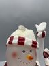 Decorative Plastic Holiday Snowman Figurine
