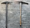 Wooden Handle Pickaxes - 2 Total