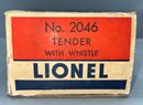Lionel #2046 Tender With Whistle - Box Included