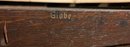 Vintage Globe Wooden 4 Drawer File Cabinet