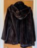 Ranch Mink Fully Zippered Jacket With Detachable Hood - Size Large