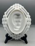Vintage Milk Glass Abraham Lincoln Embossed Bust Plate