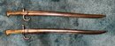 Vintage Bayonets With Metal Sheaths - 2 Total