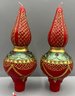 Decorative Holiday Candlesticks - 4 Total