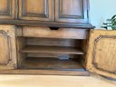 Unique Wood Arched 2-piece Hutch/Storage Cabinet Cupboard With 6 Doors