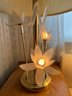 Pair Of Lily Flower Table Lamps - 2 Piece Lot