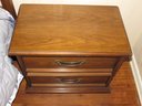 Night Stands Wood, 2 Drawer - Set Of 2