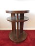 Gilbert Rohde Art Deco French Round Mahogany End Table, Multiple Tiers, Wood