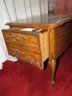 Bassett Furniture End Table With One Drawer, Wood Vintage