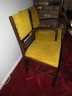 Vanleigh Furniture Chair & Armchair, Fabric Covered - Vintage - Lot Of 2