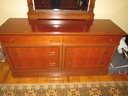 Italian Design Wood Dresser With Mirror & 6 Drawers ALF Group