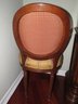 Ethan Allen Wood Fabric Upholstered Chair