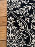 Black Floral Pattern Runner Rug 7ft 10 Inches X 2ft 5.5 Inches