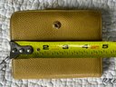 Chanel Coco Mark Clasp Compact Wallet Mustard Yellow Caviar Skin Authentic