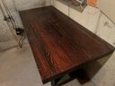 Solid Wood And Metal Work Bench
